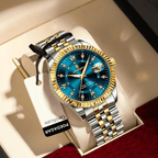 Relógio Masculino Saint-Tropez Quartz Clássico de Luxo