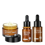 Kit Completo Antienvelhecimento com Retinol – Creme Facial, Sérum Facial e Sérum para Olho