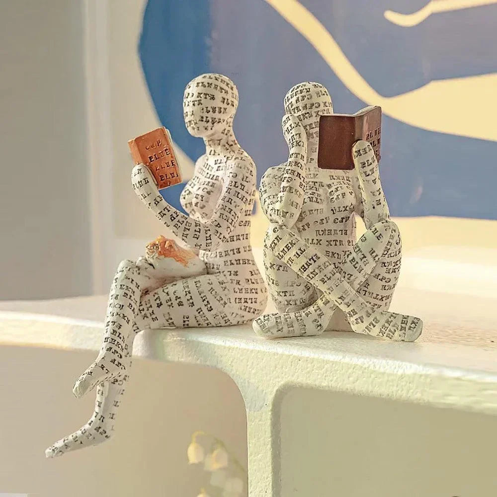 Escultura Abstrata Decorativa em Resina