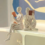 Escultura Abstrata Decorativa em Resina