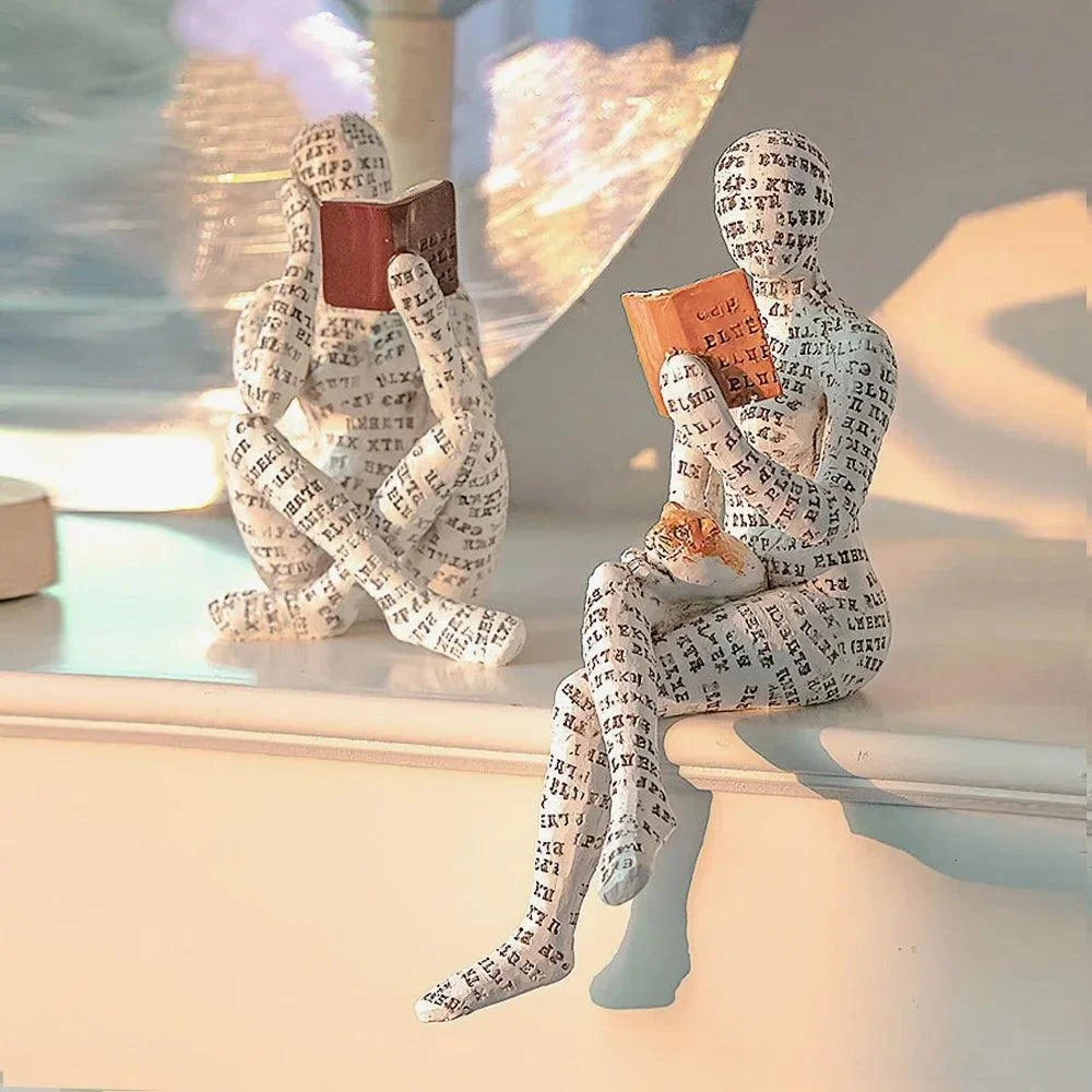 Escultura Abstrata Decorativa em Resina